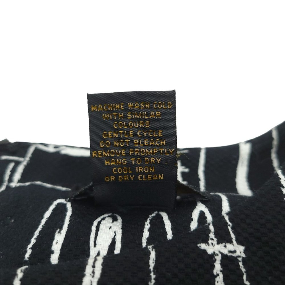 Grace Elements City Print Sleeveless Scoop Neck Dress Womens Sz 10 Black White - Picture 10 of 10